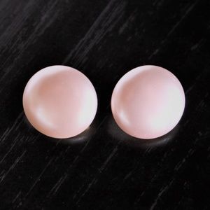 VINTAGE pink opalescent earrings